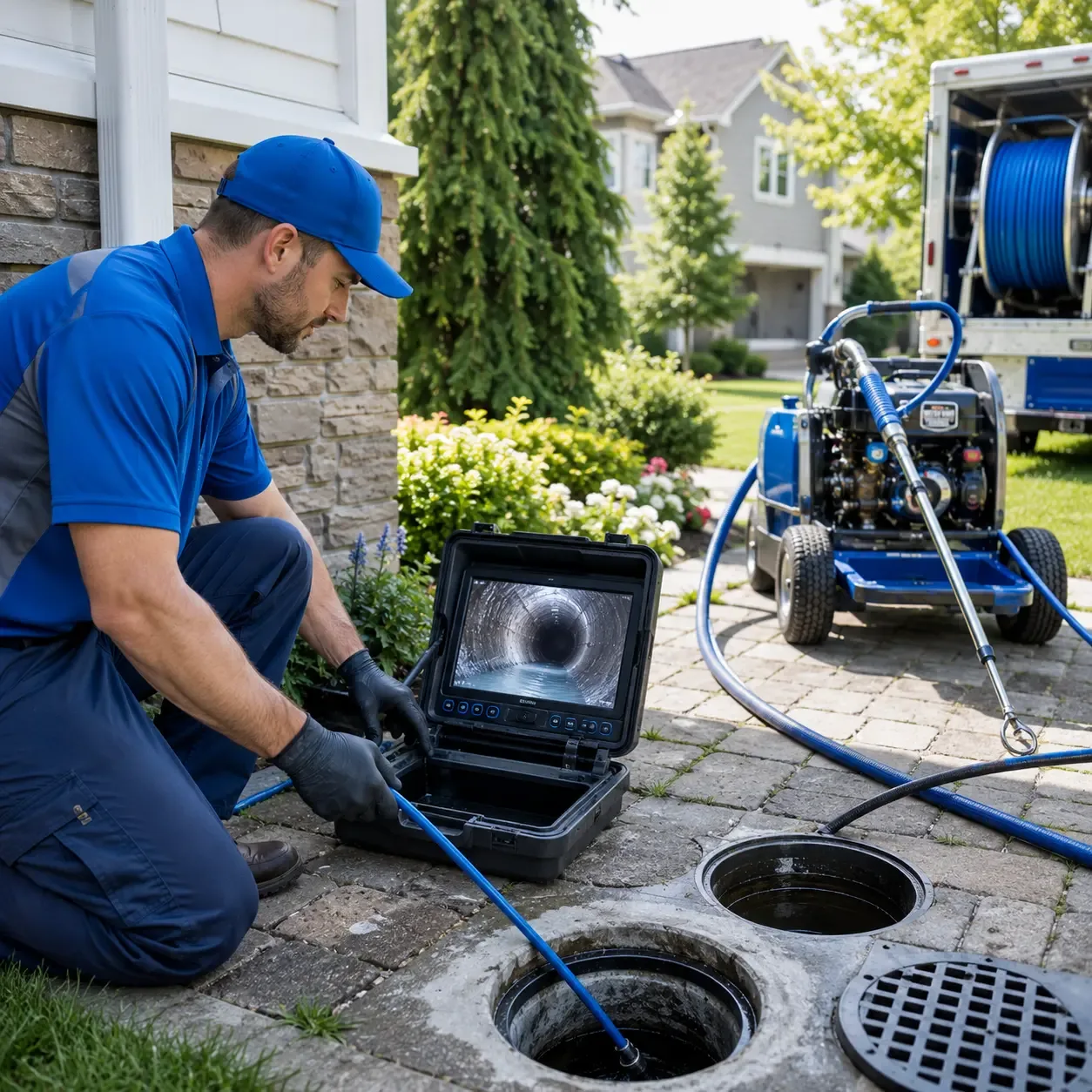 Outdoor drain cleaning professionals serving Greenville, WI
